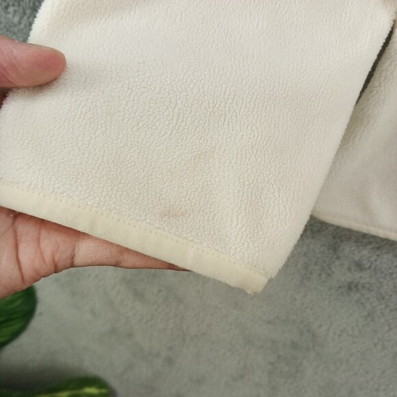 32 Degree HEAT Fleece Jacket Size LARGE Men Ivory Knit Pullover Henley Winter - Picture 4 of 12